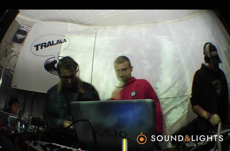 Tralala underground party — Bucharest - Rent compete DJ-booth with monitors, PA & projectors projectors for 3 stages