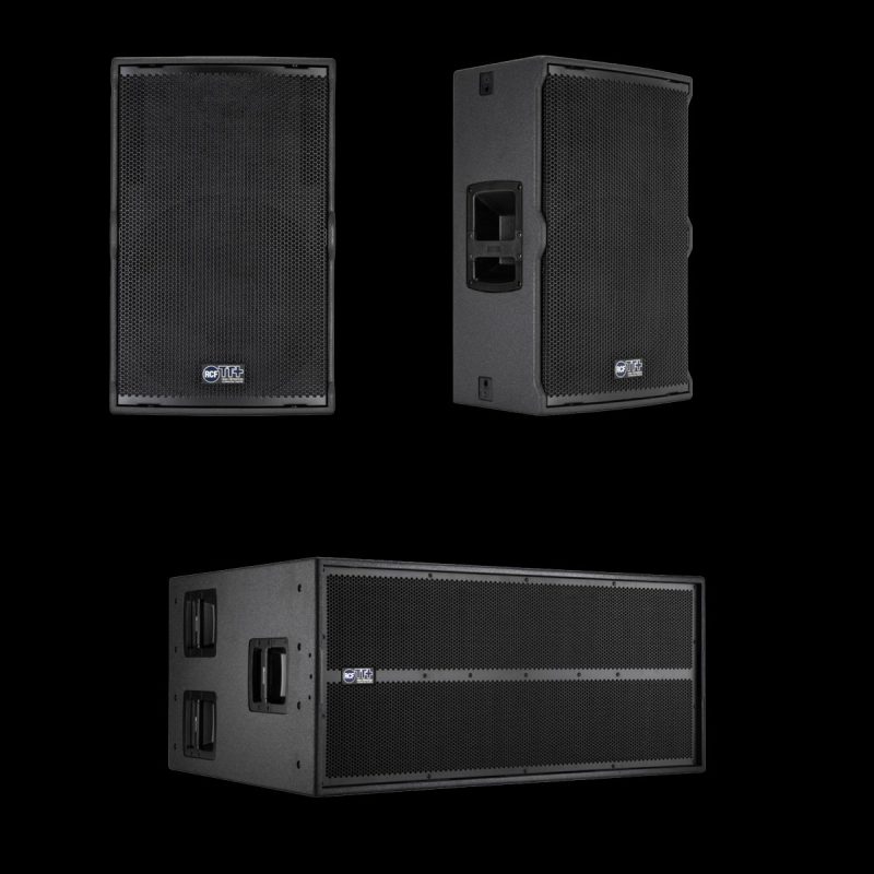 RCF TT25-A II ( 2x ) + RCF TTS36-A Ibiza sound system rent 15" tops and double 18" subwoofer rent in Ibiza